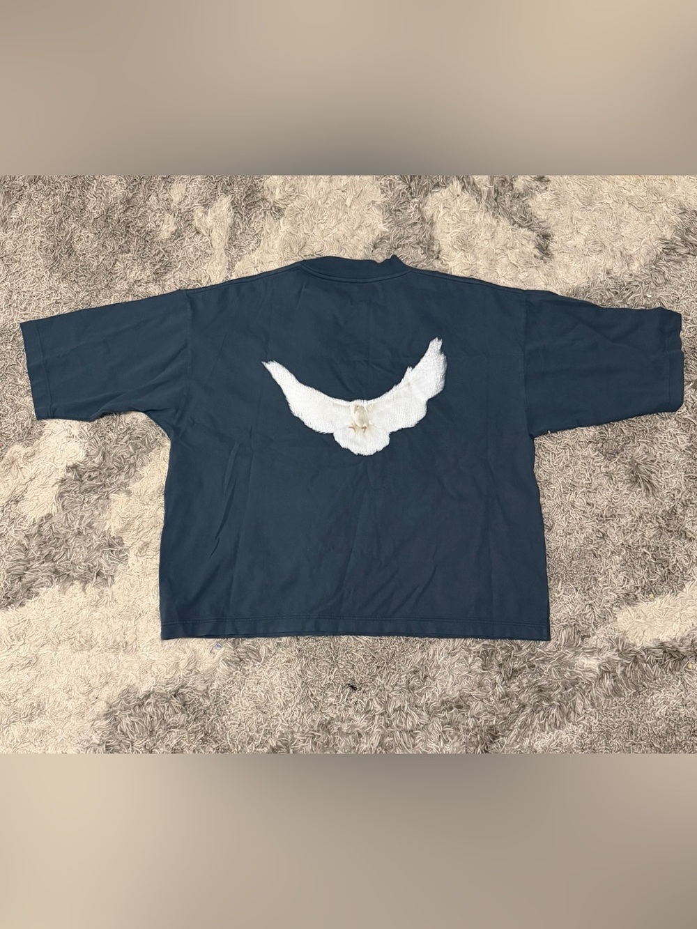 Yeezy Gap 53 Dove 3/4 Sleeve Tee in Dark Blue Size Small (Excellent Condition)